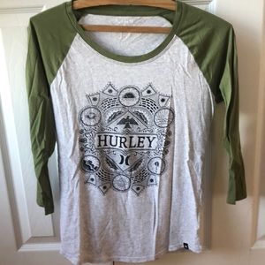 Hurley 3/4 sleeve.